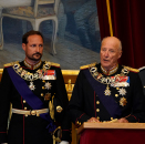 2. oktober: Kronprins Haakon er stede når Kong Harald forestår den høytidelige åpningen av Stortinget. Foto: Terje Pedersen / NTB scanpix